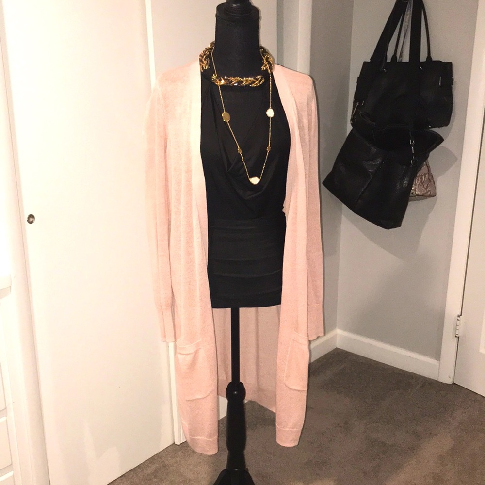 Halogen lightweight long cardigan